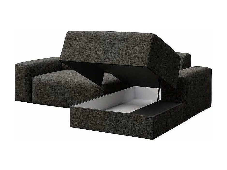 Rodier Canapé d'angle droit convertible Villet anthracite