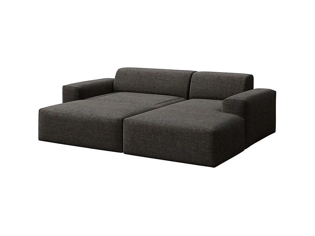 Rodier Canapé d'angle droit convertible Villet anthracite