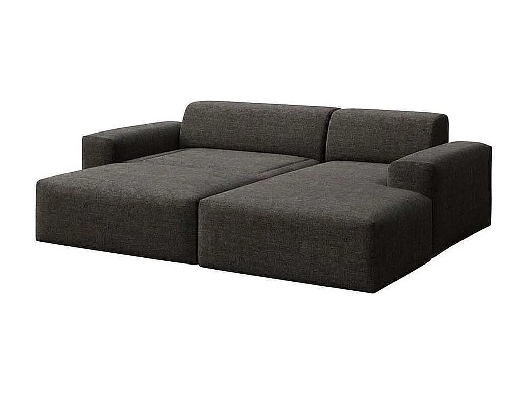 Rodier Canapé d'angle droit convertible Villet anthracite