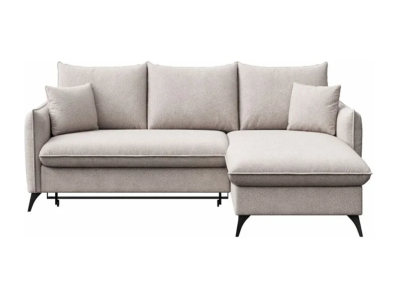 Rodier Canapé d'angle droit convertible Brim gris clair