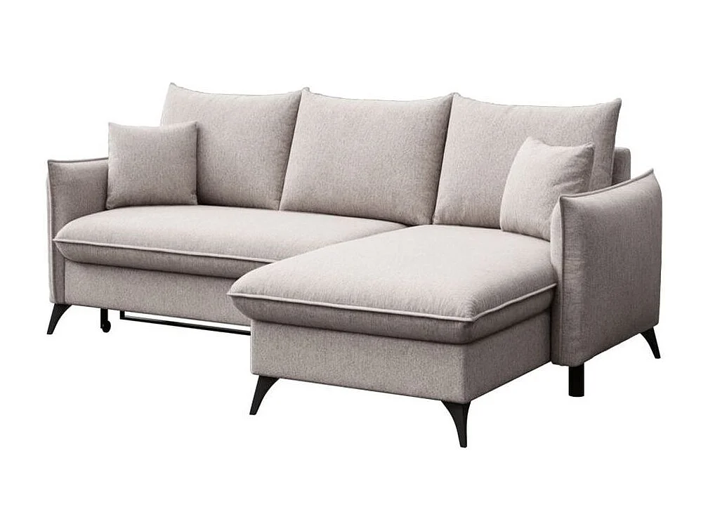 Rodier Canapé d'angle droit convertible Brim gris clair