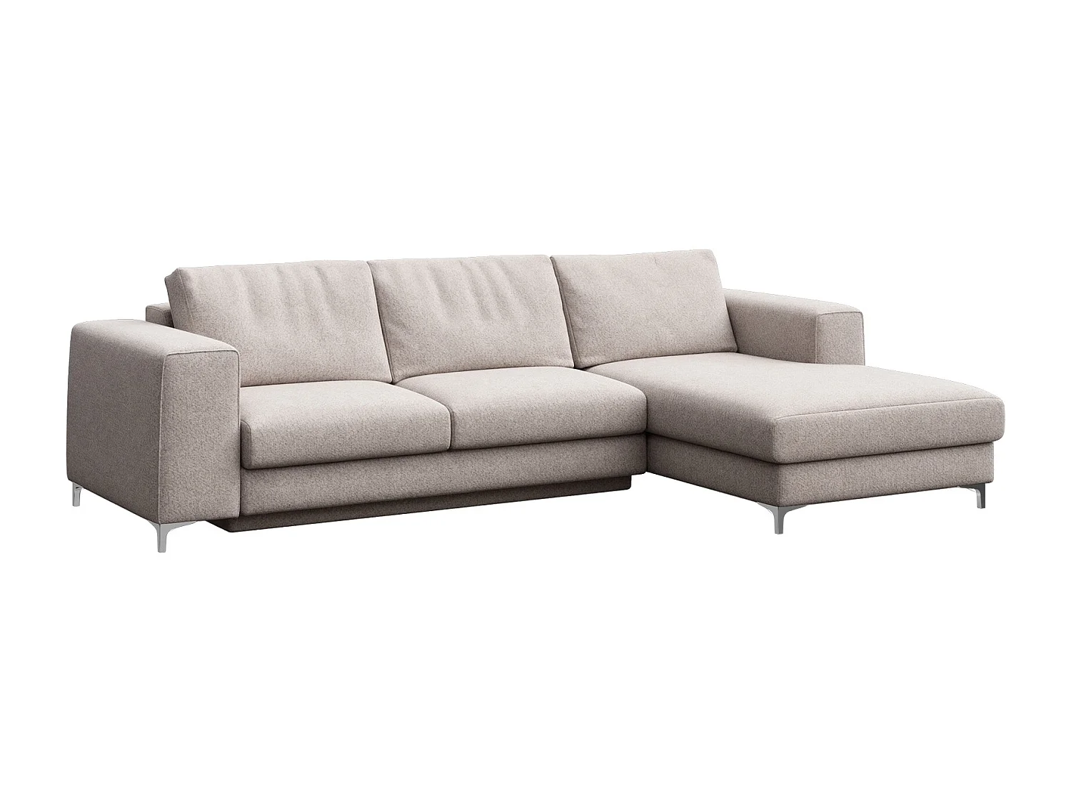 Rene chaise longue slaapbank lichtgrijs