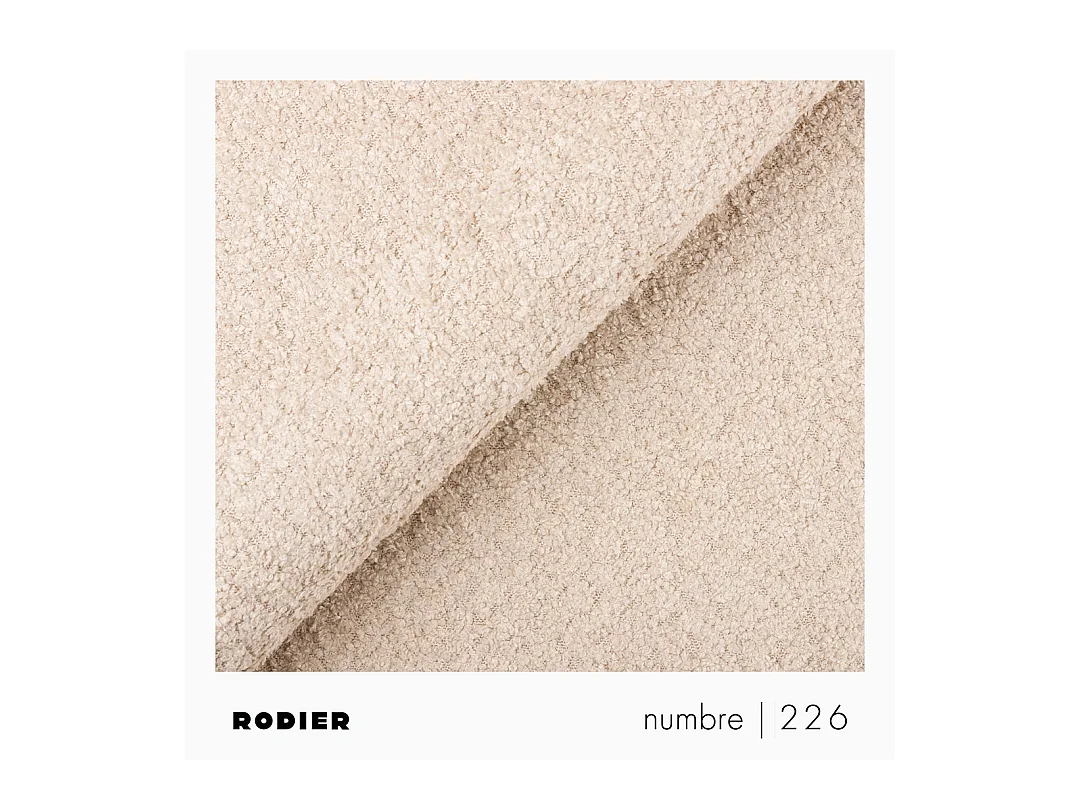 Rodier Canapé d'angle droit convertible Rene beige clair