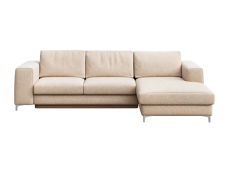 Rodier Canapé d'angle droit convertible Rene beige clair