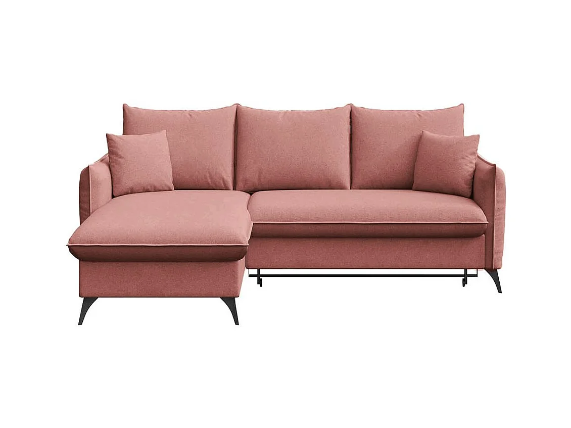 Rodier Canapé d'angle gauche convertible Brim rose