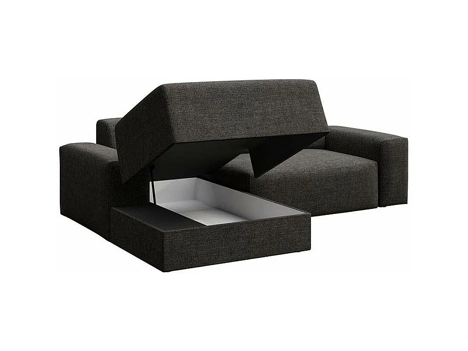 Rodier Canapé d'angle gauche convertible Villet anthracite