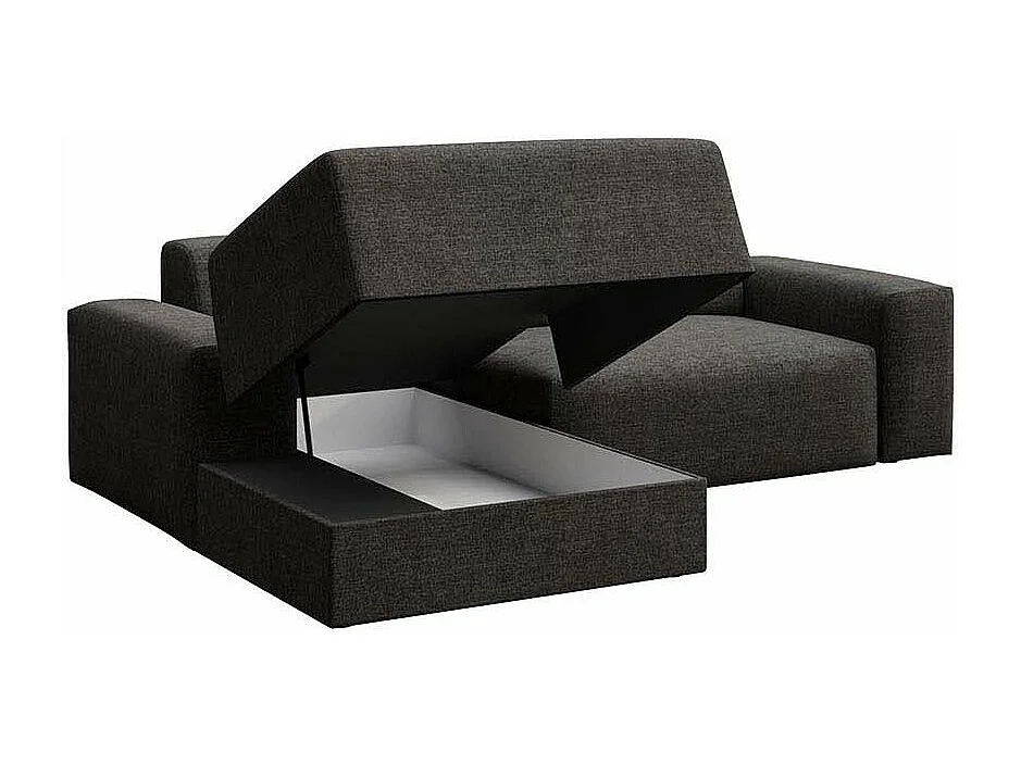 Rodier Canapé d'angle gauche convertible Villet anthracite