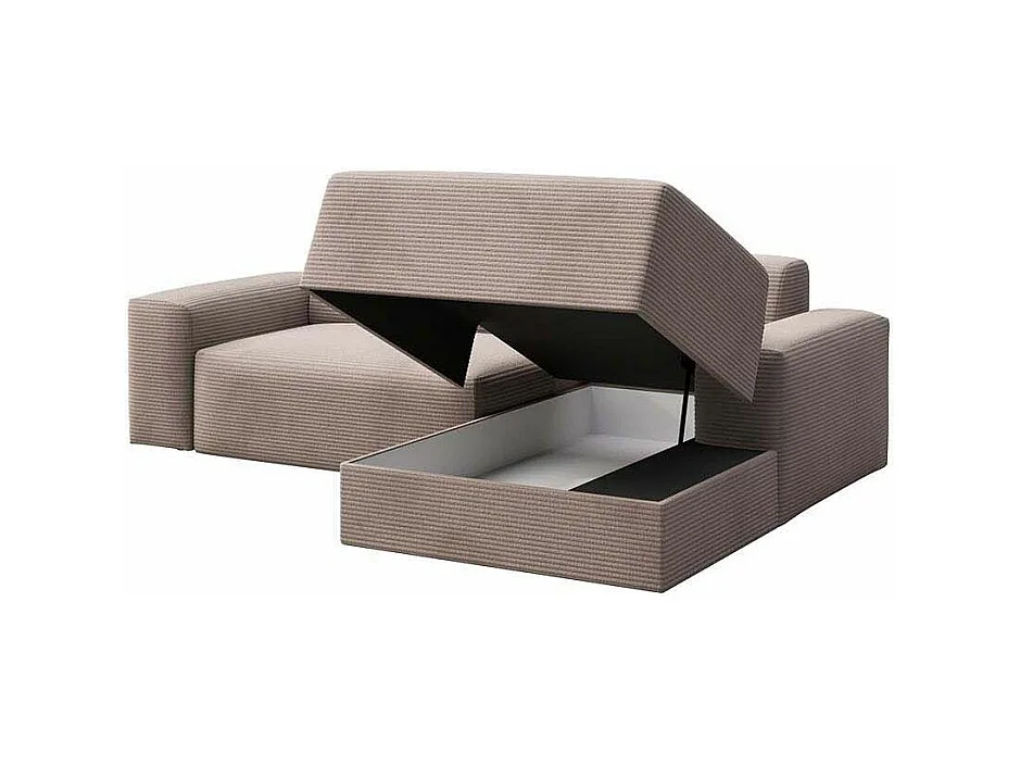 Rodier Canapé d'angle droit convertible Villet écru