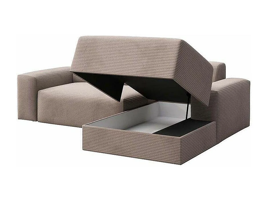 Rodier Canapé d'angle droit convertible Villet écru