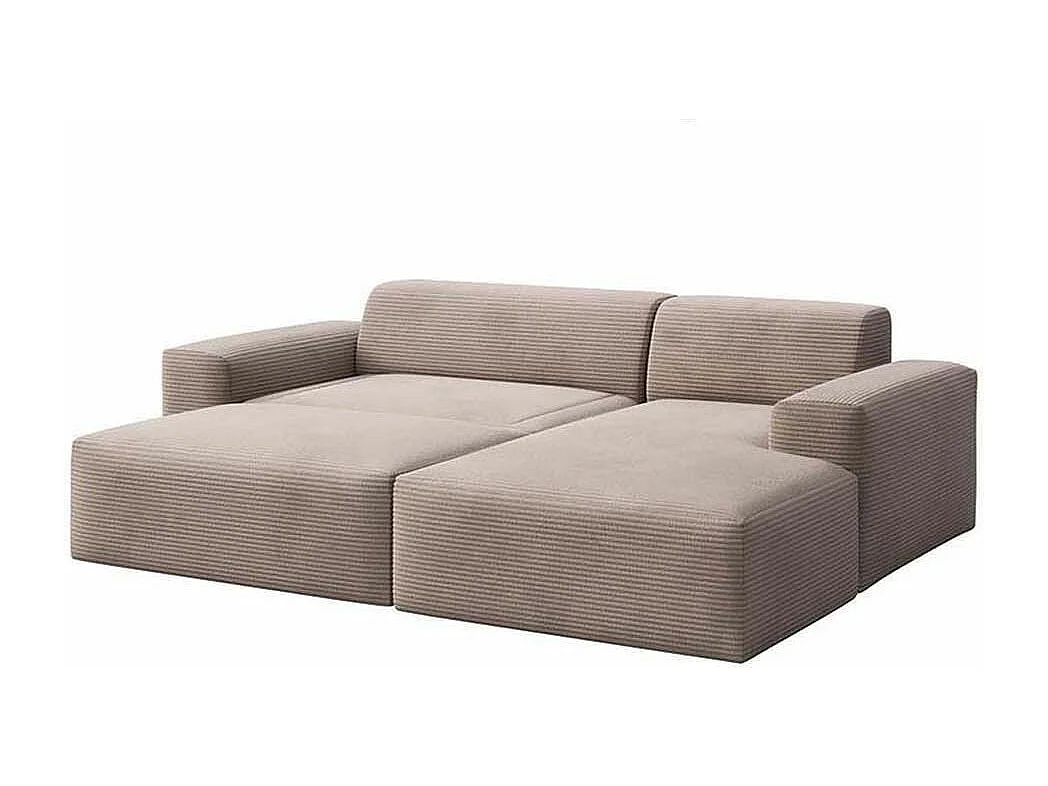 Rodier Canapé d'angle droit convertible Villet écru