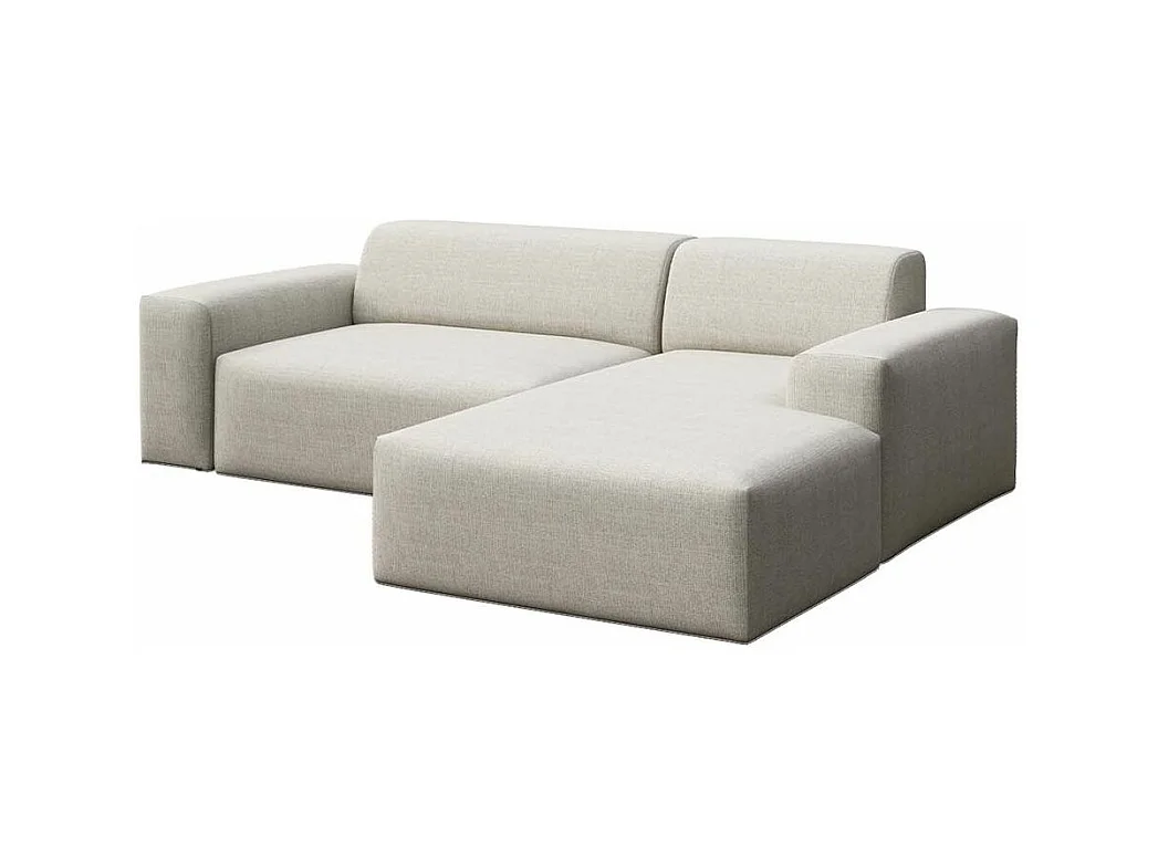 Rodier Canapé d'angle droit convertible Villet beige clair