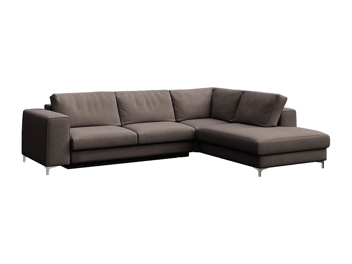 Rodier Grand canapé d'angle droit convertible Rene gris cendré