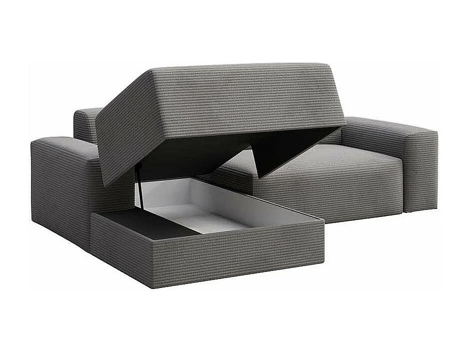 Rodier Canapé d'angle gauche convertible Villet gris