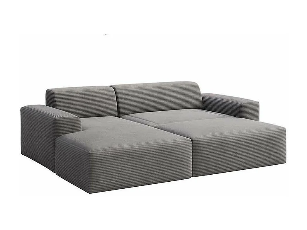 Rodier Canapé d'angle gauche convertible Villet gris