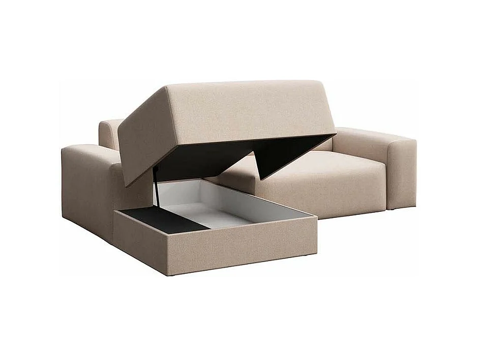 Rodier Canapé d'angle gauche convertible Villet beige