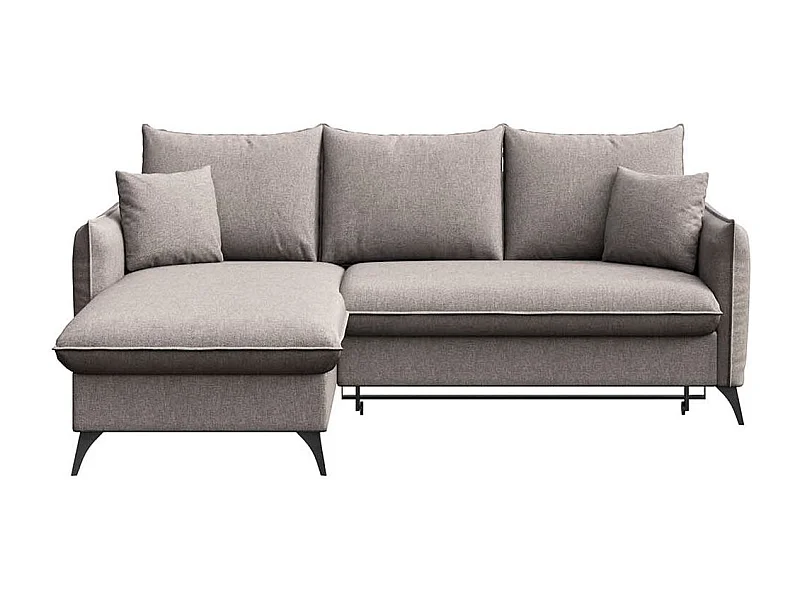 Rodier Canapé d'angle gauche convertible Brim gris