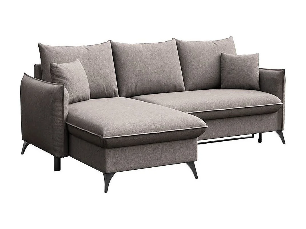 Rodier Canapé d'angle gauche convertible Brim gris