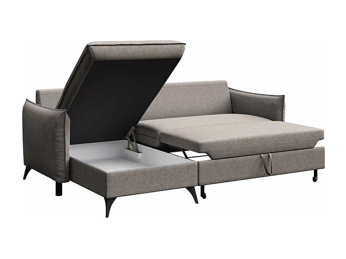 Rodier Canapé d'angle gauche convertible Brim gris