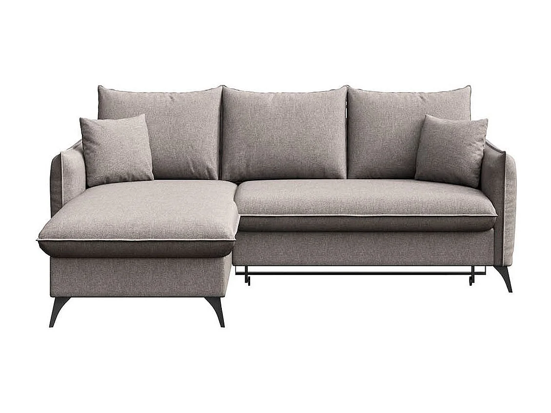 Rodier Canapé d'angle gauche convertible Brim gris