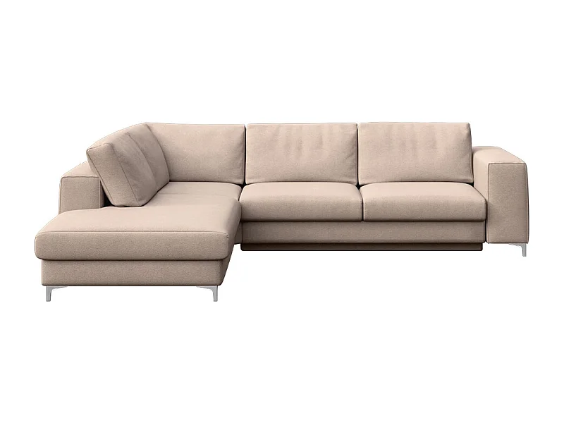 Rodier Grand Canapé d'angle gauche convertible Rene beige