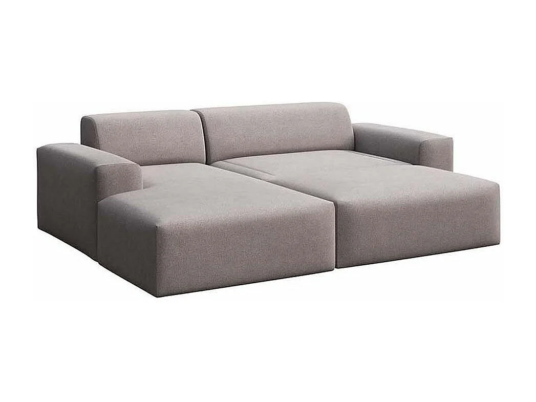 Rodier Canapé d'angle gauche convertible Villet gris cendré