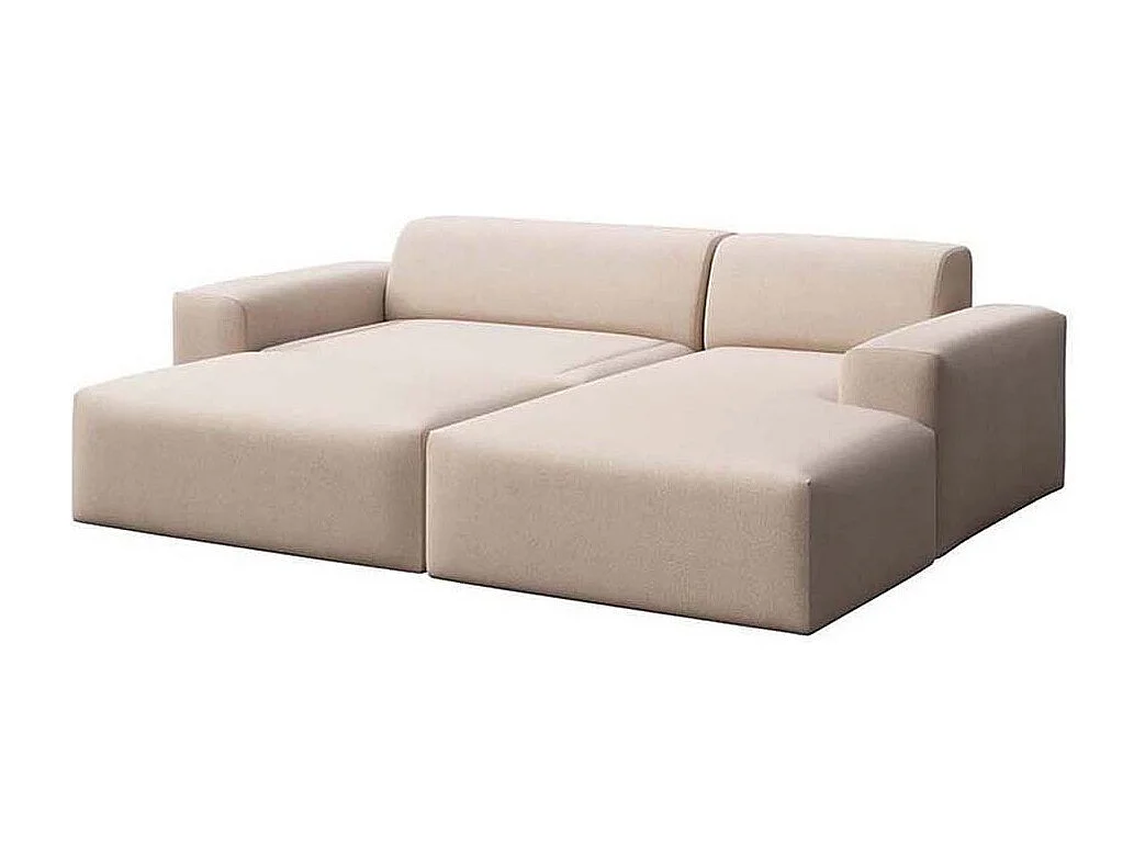 Rodier Canapé d'angle droit convertible Villet beige