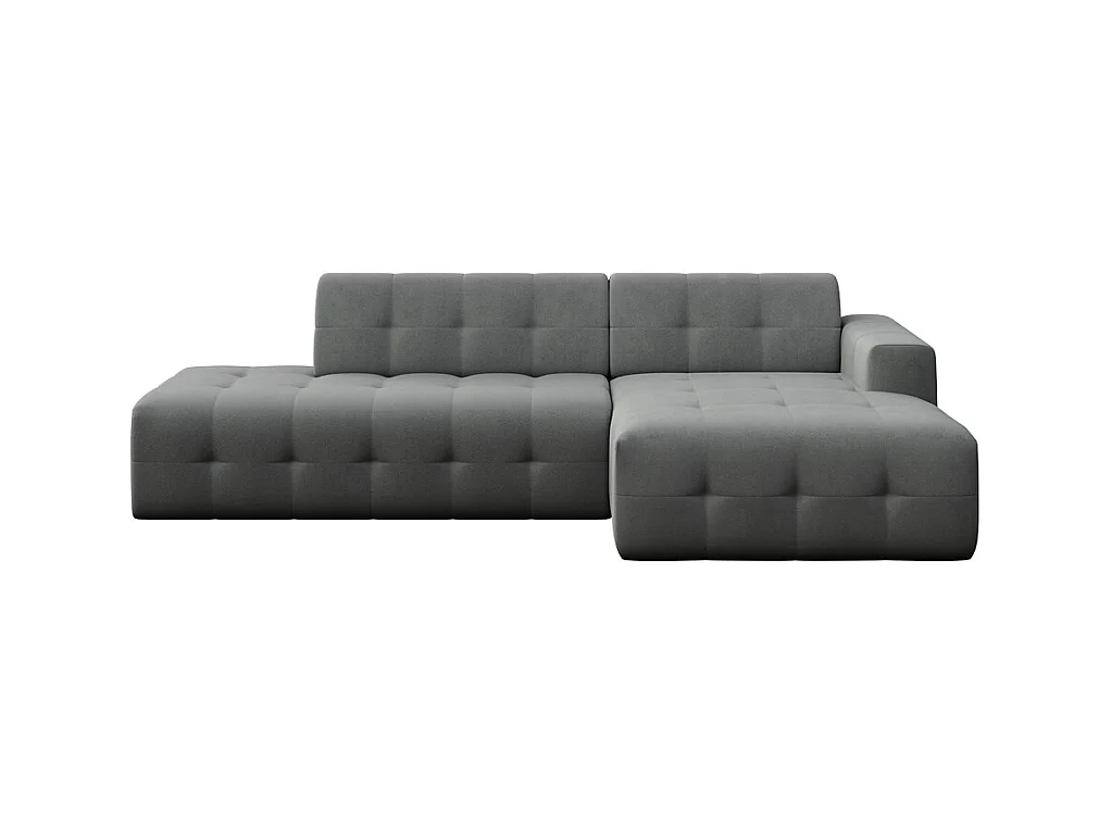 Rodier Canapé d'angle droit Tuil gris argenté