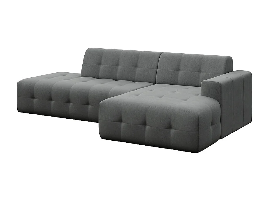 Rodier Canapé d'angle droit Tuil gris argenté