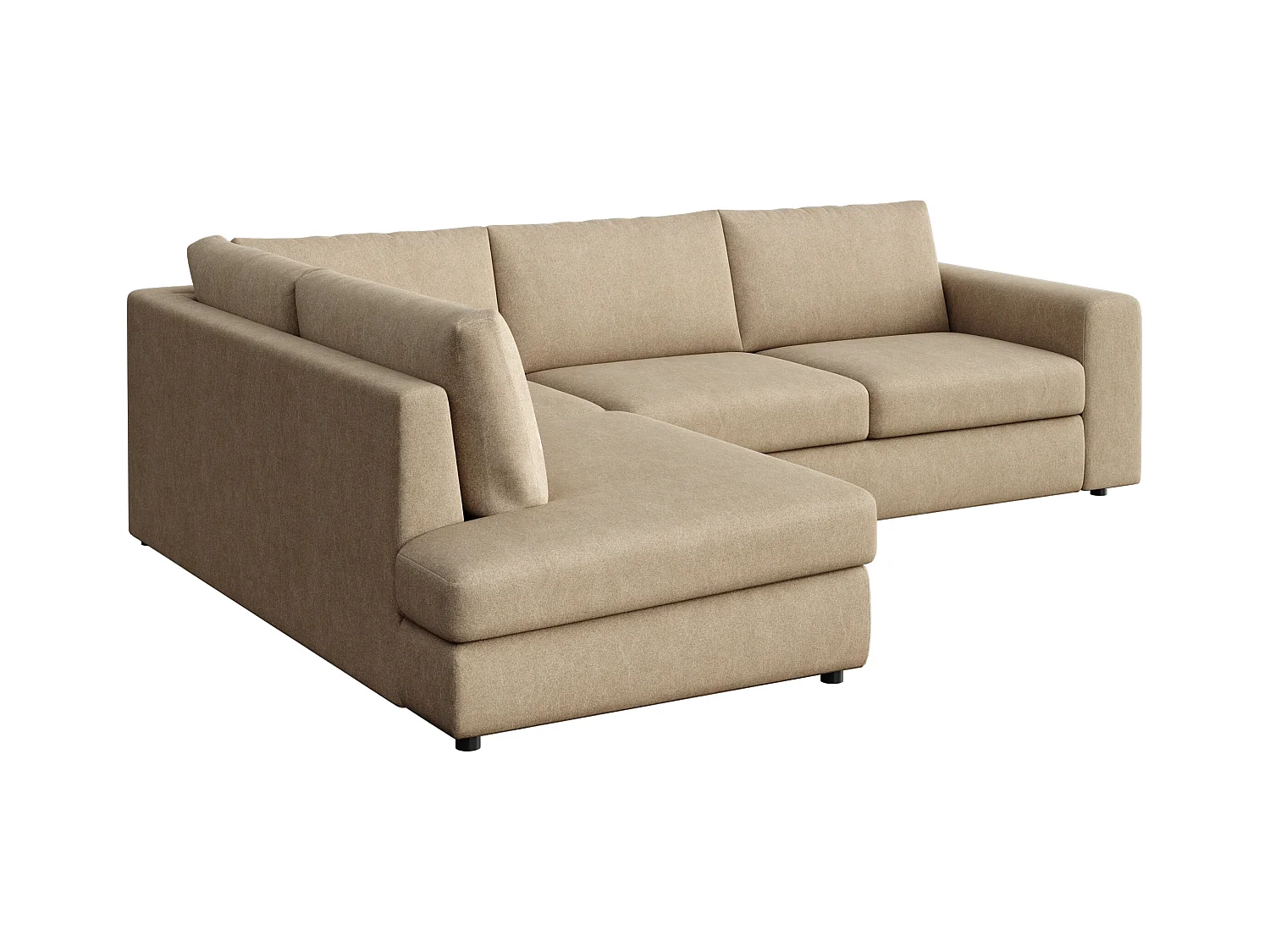 Rodier Canapé d'angle gauche Baga camel