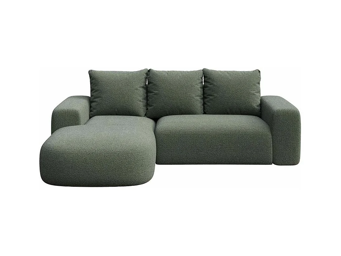 Rodier Canapé d'angle gauche Monce vert bouteille