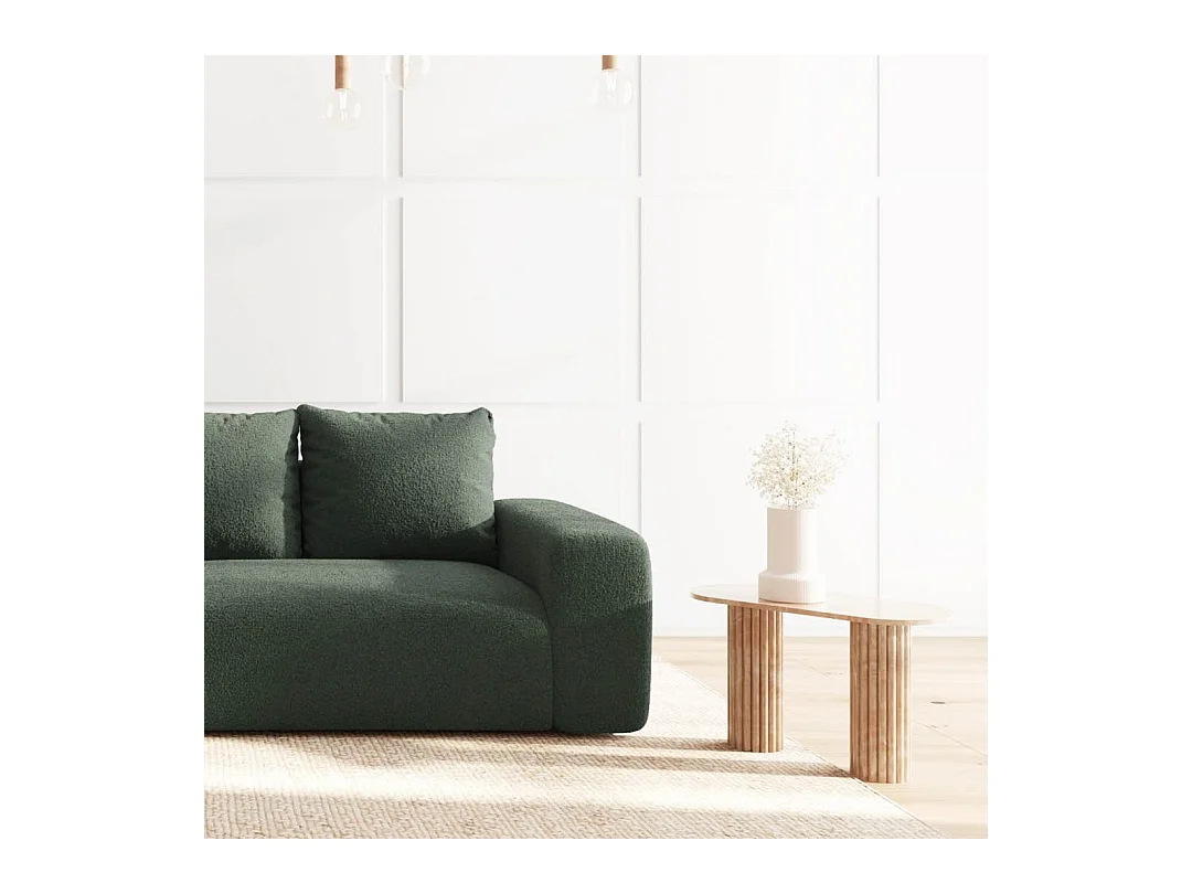 Rodier Canapé d'angle gauche Monce vert bouteille