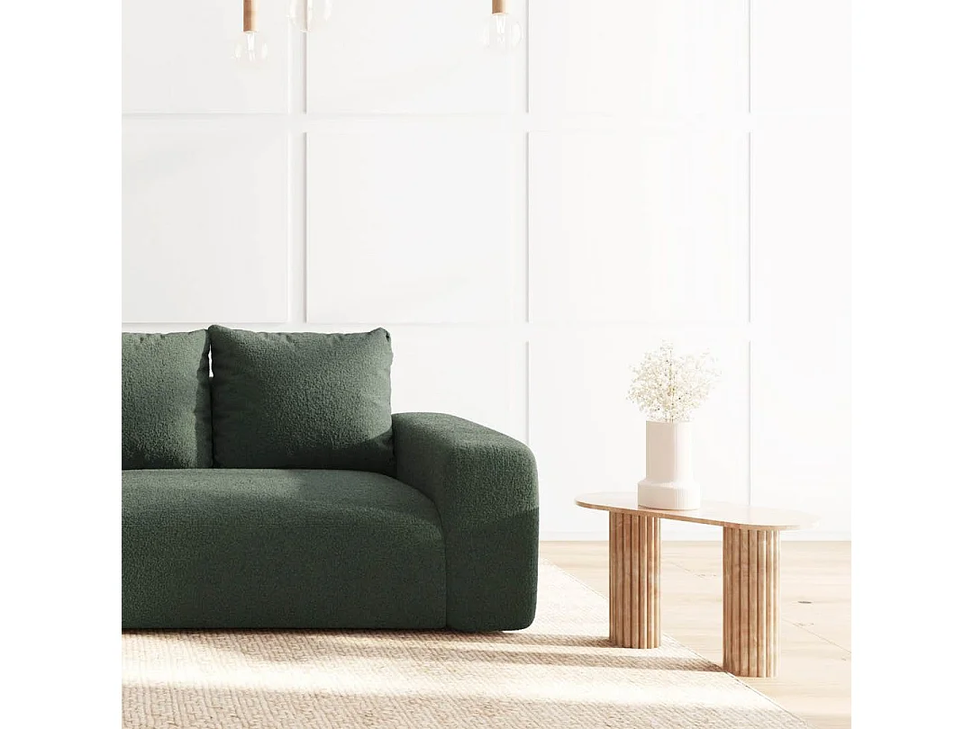 Rodier Canapé d'angle gauche Monce vert bouteille