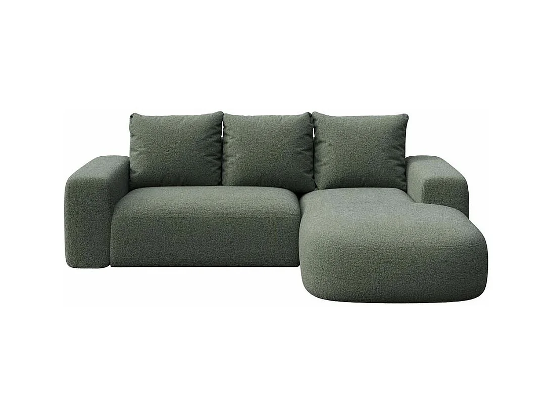 Rodier Canapé d'angle droit Monce vert bouteille