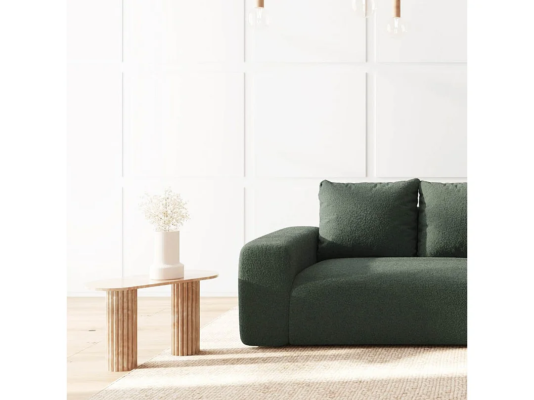 Rodier Canapé d'angle droit Monce vert bouteille