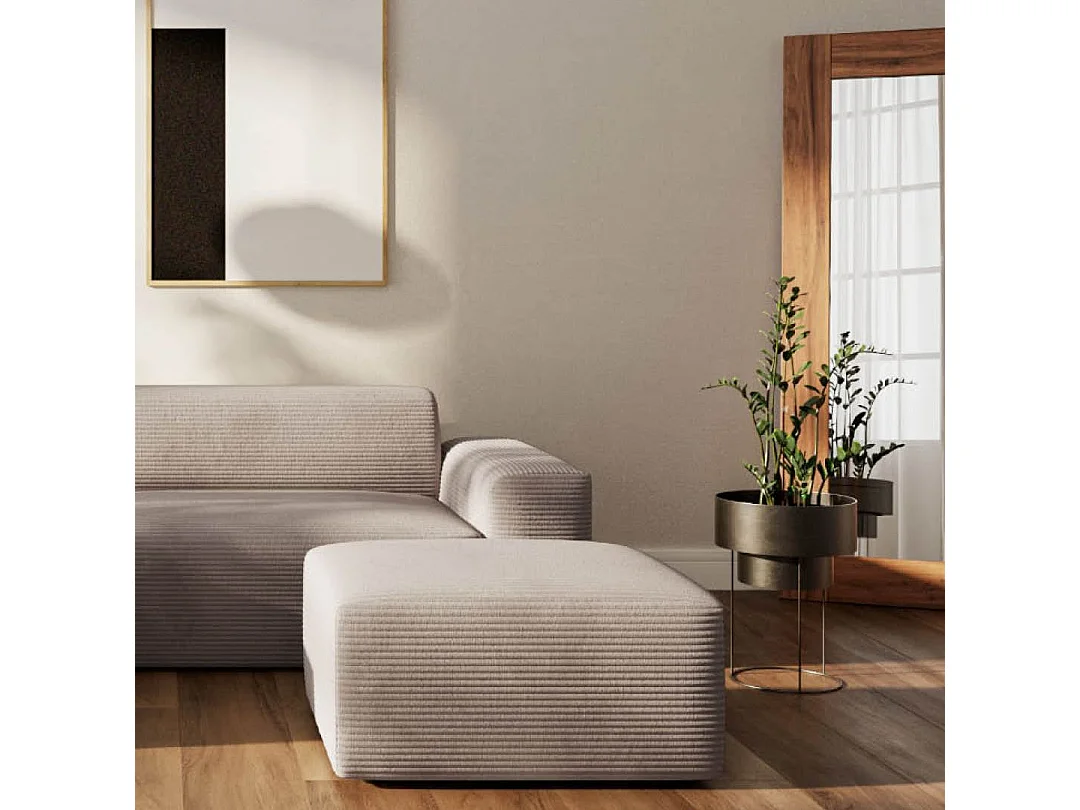 Rodier Canapé d'angle gauche Villet écru