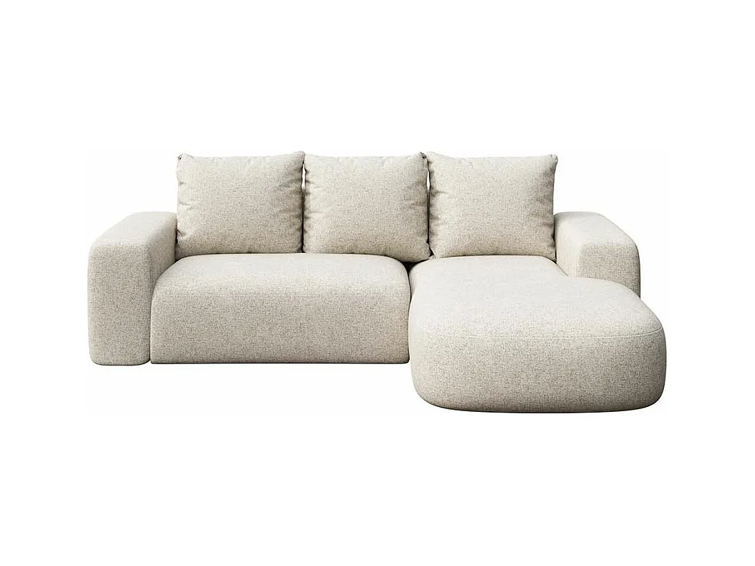 Rodier Canapé d'angle droit Monce beige clair