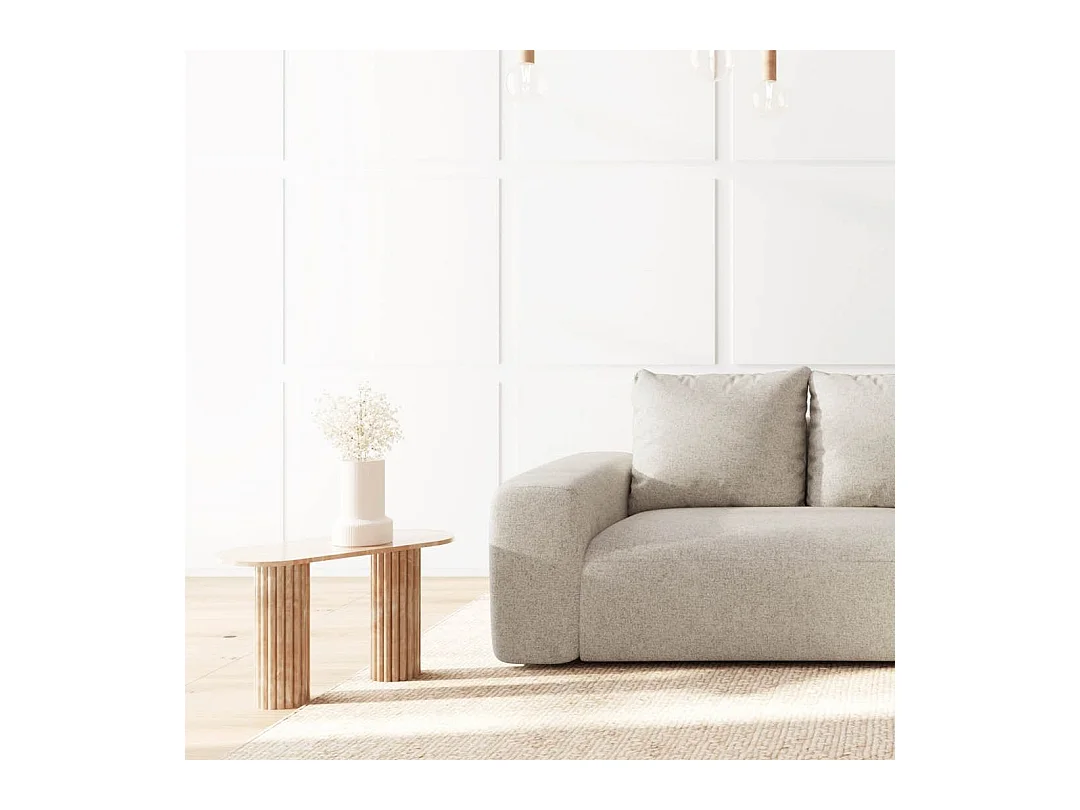 Rodier Canapé d'angle droit Monce beige clair