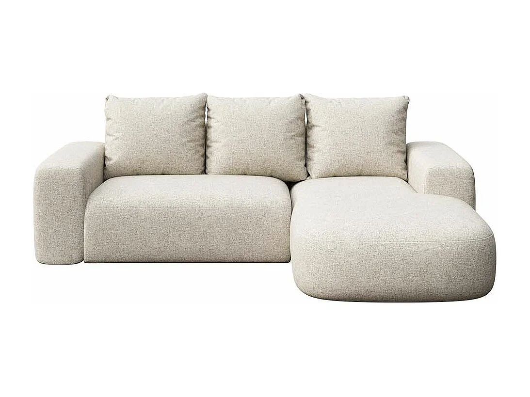 Rodier Canapé d'angle droit Monce beige clair