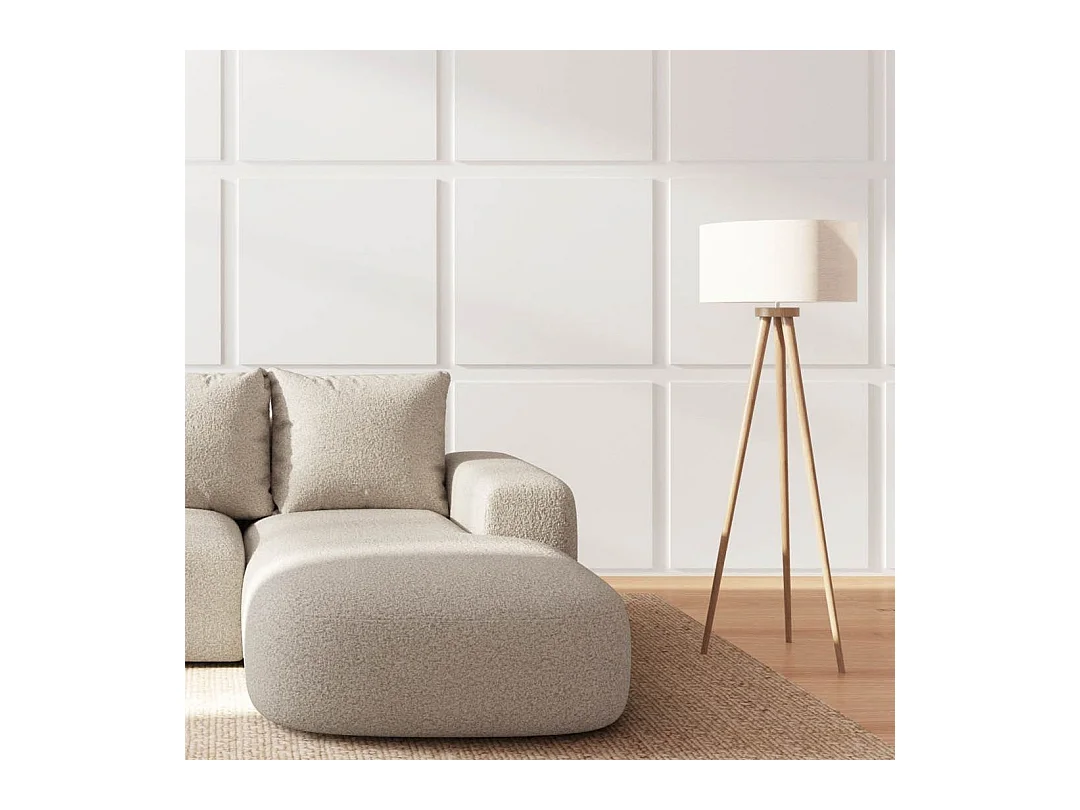 Rodier Canapé d'angle droit Monce beige