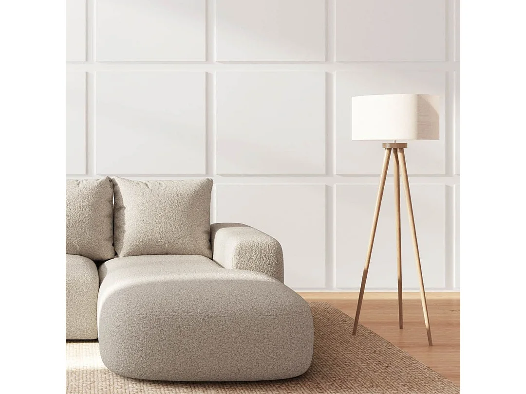 Rodier Canapé d'angle droit Monce beige