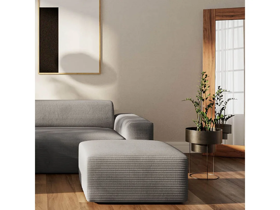 Rodier Canapé d'angle gauche Villet gris