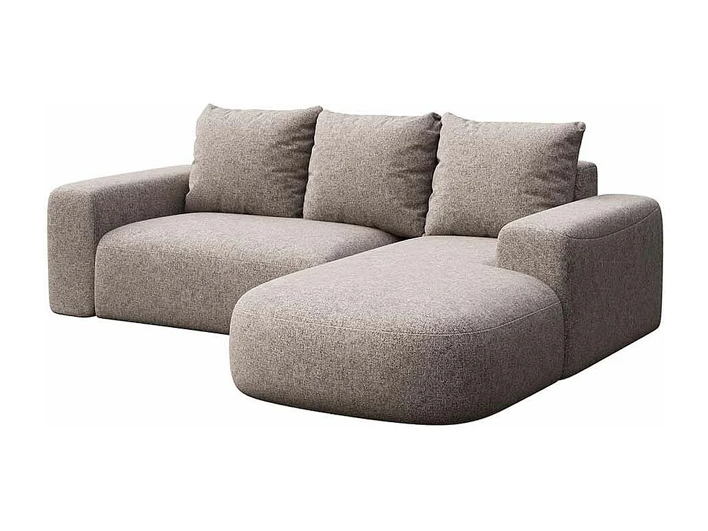 Rodier Canapé d'angle droit Monce gris clair