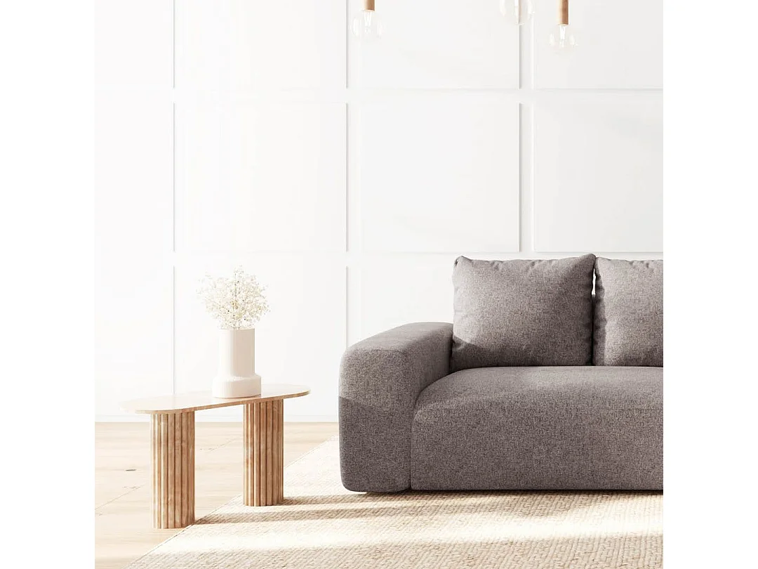 Rodier Canapé d'angle droit Monce gris clair