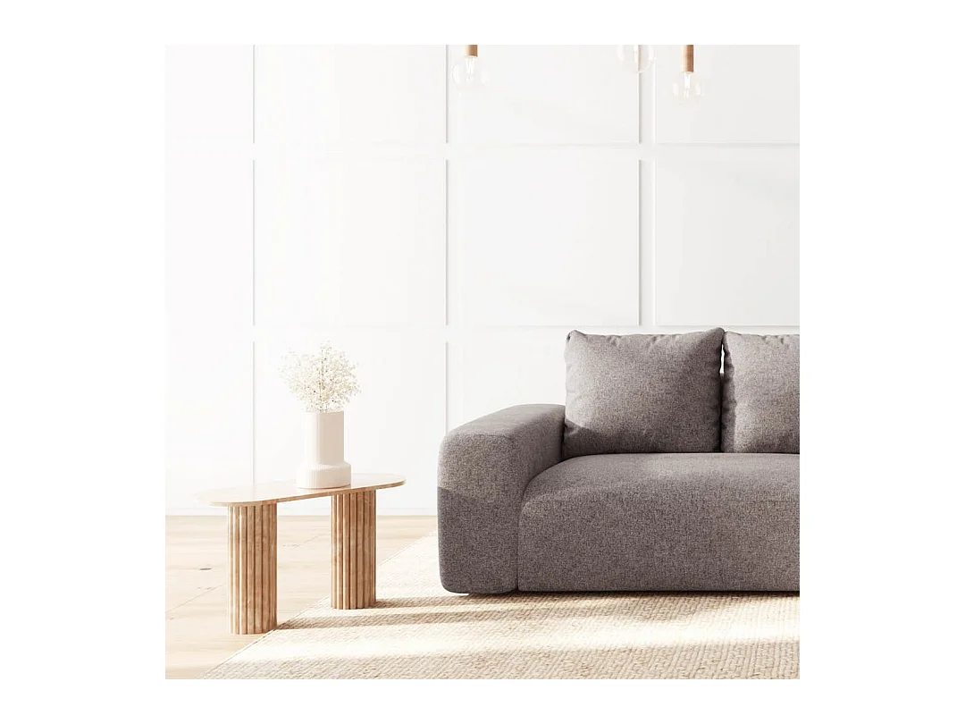 Rodier Canapé d'angle droit Monce gris clair