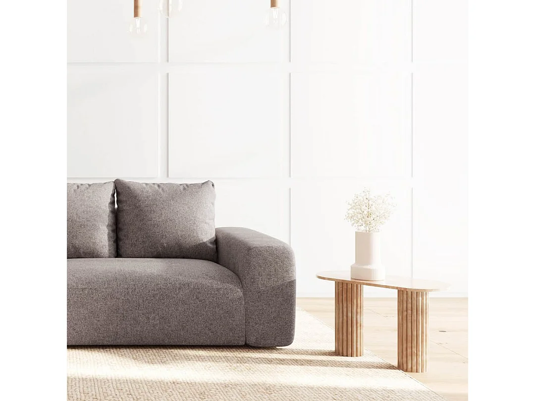 Rodier Canapé d'angle gauche Monce gris clair