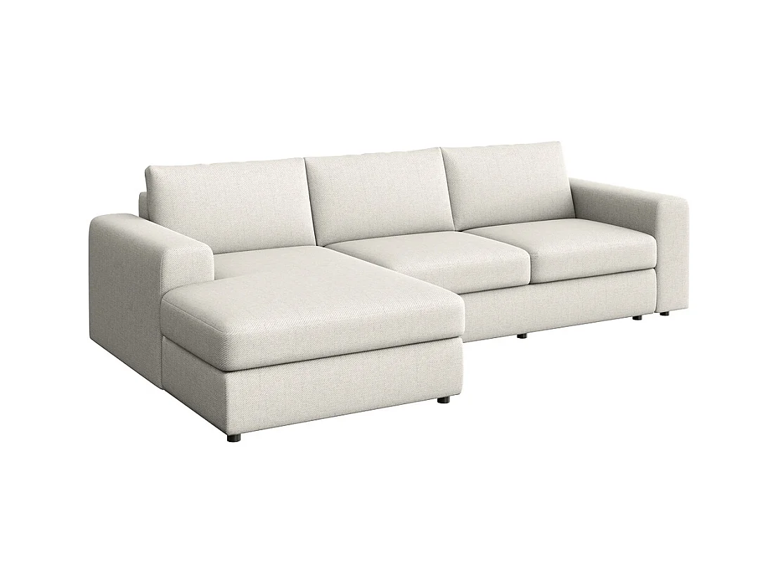 Rodier Grand Canapé d'angle gauche Baga crème
