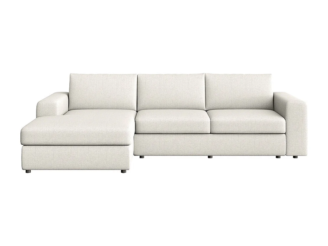 Rodier Grand Canapé d'angle gauche Baga crème