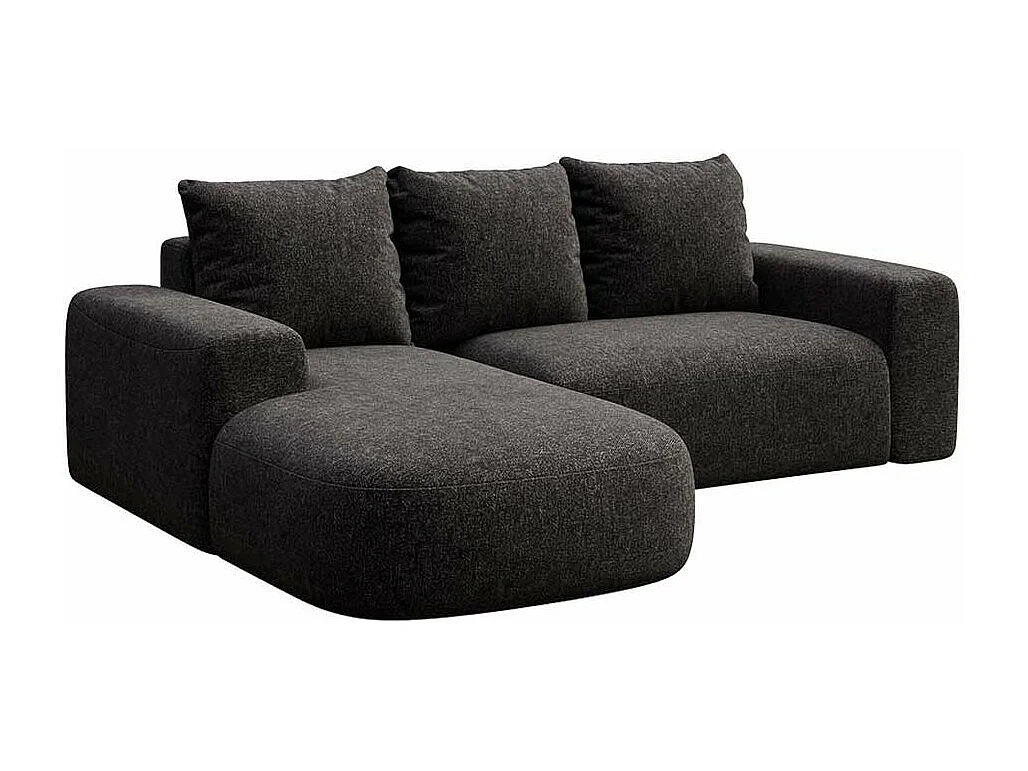 Rodier Canapé d'angle gauche Monce anthracite