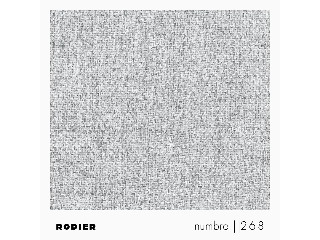 Rodier Grand canapé d'angle droit Baga gris clair