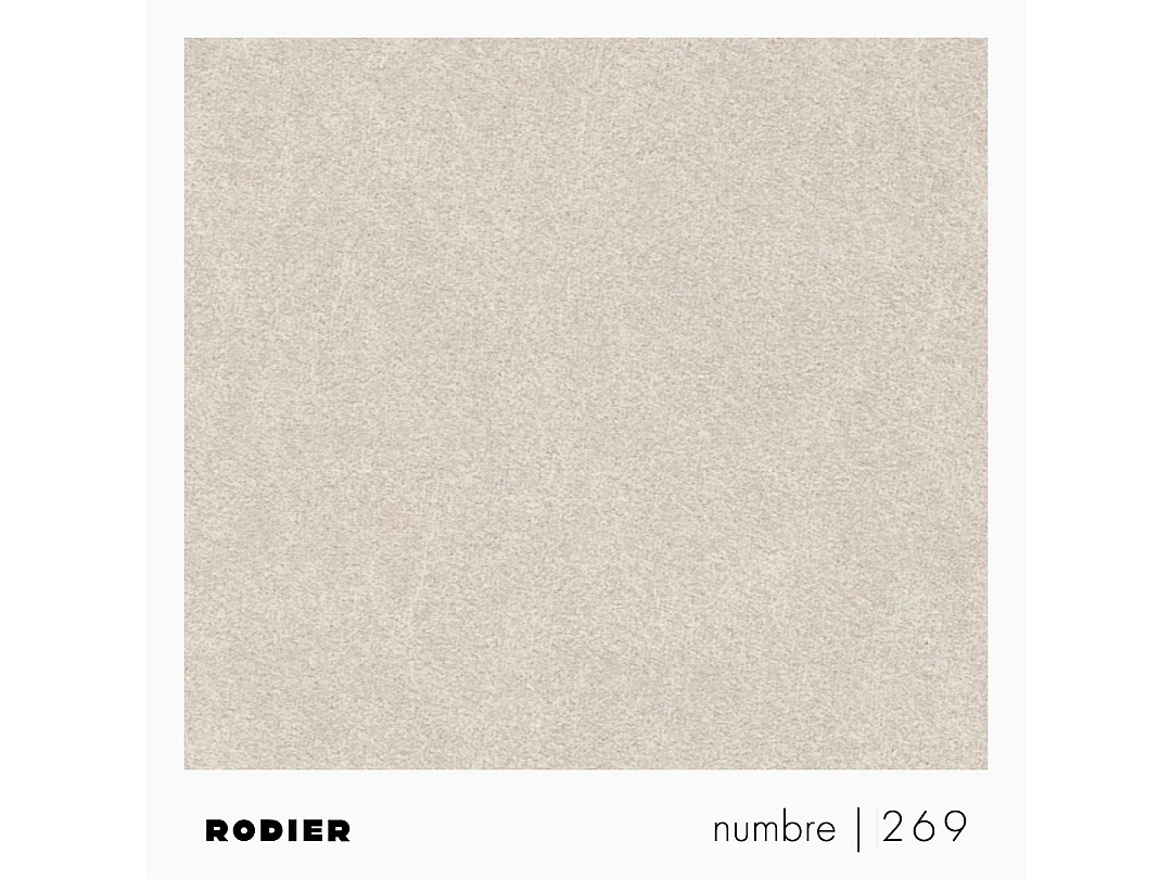 Rodier Grand canapé d'angle droit Baga beige clair